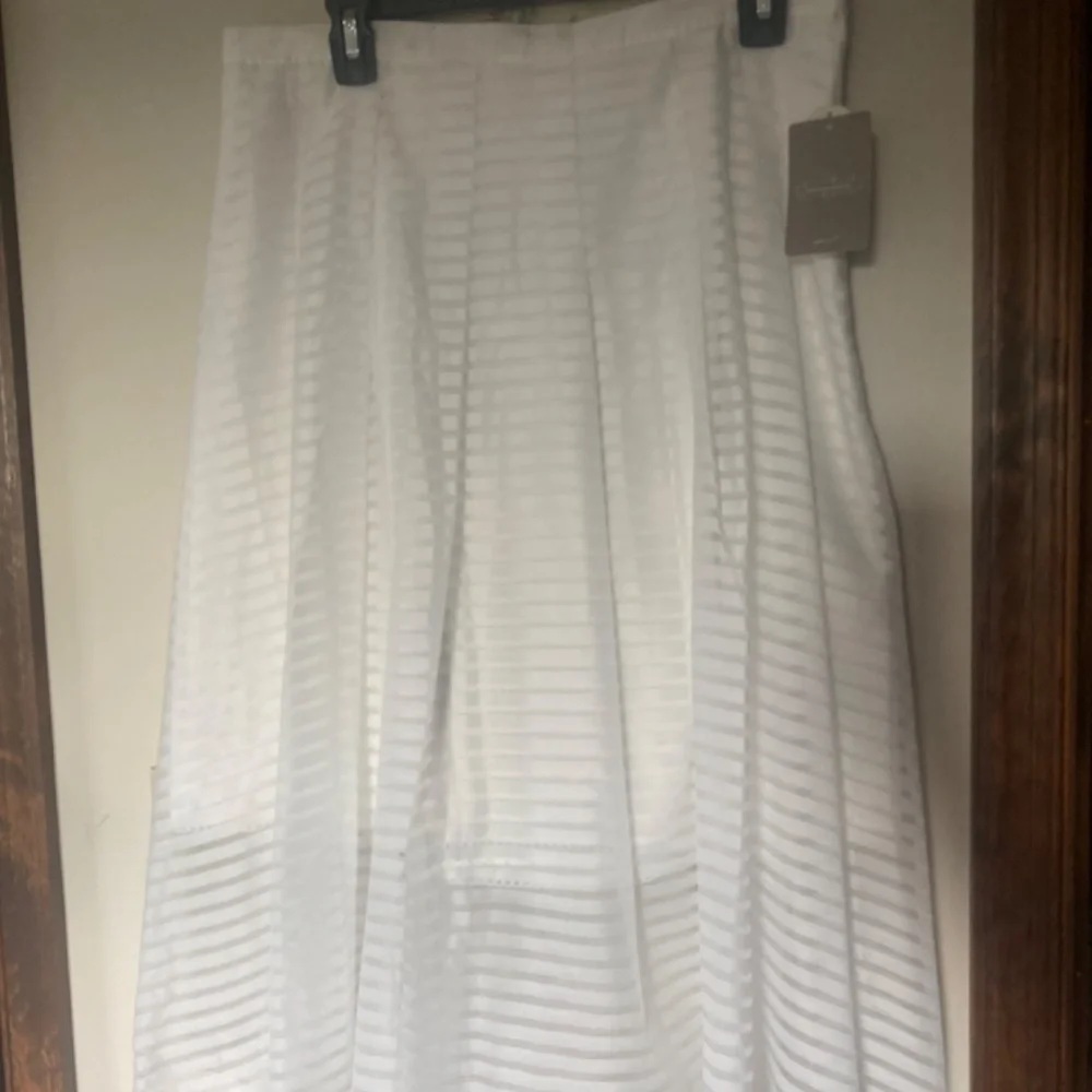 🤍NEW🤍 Anthropologie Leifsdottir White Skirt NWT - Picture 8 of 8